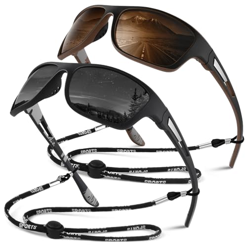 Sunier Sonnenbrille Herren Polarisiert Sport Fahrradbrille Damen Verspiegelt, Unzerbrechliche Sonnenbrille Angeln Fahren mit 100% UV400-Schutz Cat 3 CE Sunier Sonnenbrille Herren Polarisiert Sport Fahrradbrille Damen Verspiegelt, Unzerbrechliche Sonnenbrille Angeln Fahren mit 100% UV400-Schutz Cat 3 CE von Sunier