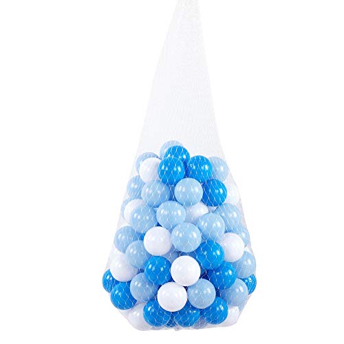 Sunisfa 100 Stück LDPE-Babyspielzeug-Ozeanball, Mehrfarbig, 5,5 cm, Kunststoff-Grubenball, Weicher Kunststoff, Mini-Spielbälle, in Mehreren Lebendigen Farben Kinder, von Sunisfa