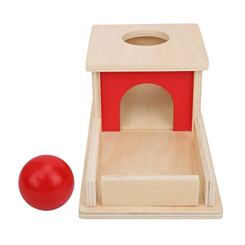 Sunisfa Holz Münzbox Spielzeug, Baby Imbucare Box Kinderspielzeug Holz Münzkugel Box Jungen Mädchen Lernspielzeug (permanente Zielbox) von Sunisfa