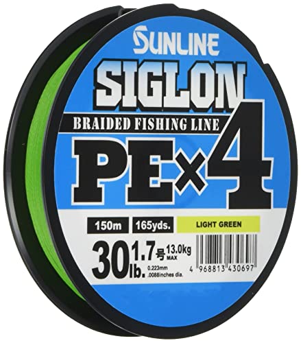 Sunline Siglon PE X4 Light Green 150m - Geflochtene Schnur, Durchmesser/Tragkraft:0.223mm / 13.0kg Sunline Siglon PE X4 Light Green 150m - Geflochtene Schnur, Durchmesser/Tragkraft:0.223mm / 13.0kg von Sunline