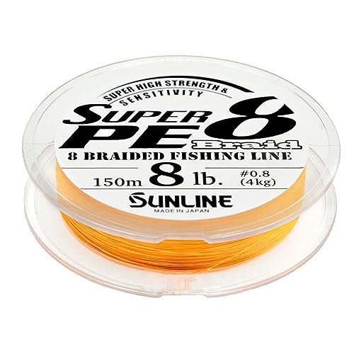 Sunline Super PE 8 Braid orange 15LB/7.5 kg PE #1.5 von Sunline