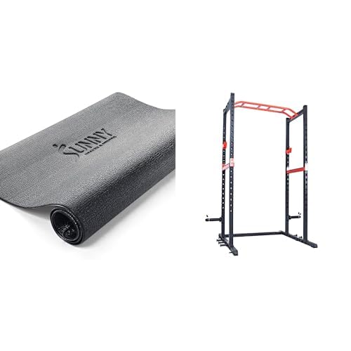 Sunny Health & Fitness Ausrüstung Matte NO. 074-XS + Power Zone Stärke Rack SF-XF9925 von Sunny Health & Fitness