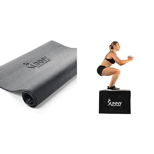 Sunny Health & Fitness Ausrüstung Matte NO. 074-XS + Schaumstoff Plyo Box No. 072 von Sunny Health & Fitness