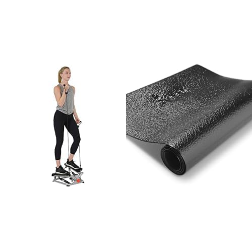 Sunny Health & Fitness Ausrüstung Matte NO. 083 + Gesamt-Körper Fortgeschrittener Stepper SF-S0979 von Sunny Health & Fitness