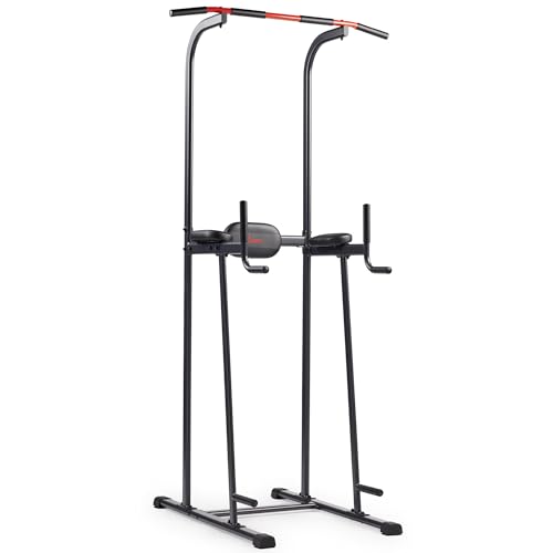 Sunny Health & Fitness Multifunktionaler Power Tower für Krafttraining, Home Gym, mit Dip-Station, Klimmzugstange, Liegestütz- & Core-Trainer - SF-XF924016 von Sunny Health & Fitness