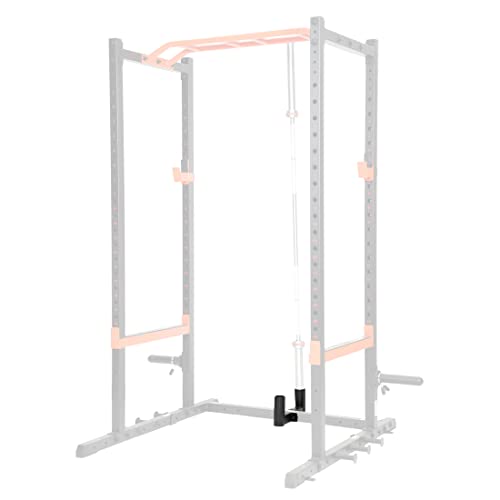 Sunny Health & Fitness Unisex-Adult Stangenhalteraufsatz für Power Racks und Käfige – SF-XFA003, schwarz, One Size von Sunny Health & Fitness