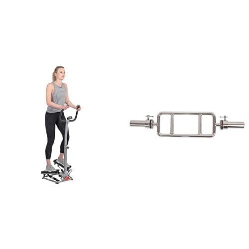 Sunny Health & Fitness Twist Stepper mit Lenker SF-S020027 + 86cm Olympische Trizepsstange OB-34 von Sunny Health & Fitness