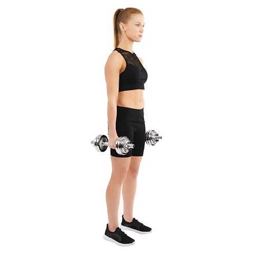 Sunny Health & Fitness Verstellbares 15-kg-Hantelset mit Tragetasche, platzsparend, Krafttraining, Rutschfester Stahlgriff, Fitness im Heim-Fitnessstudio - NO. 014 Sunny Health & Fitness Verstellbares 15-kg-Hantelset mit Tragetasche, platzsparend, Krafttraining, Rutschfester Stahlgriff, Fitness im Heim-Fitnessstudio - NO. 014 von Sunny Health & Fitness