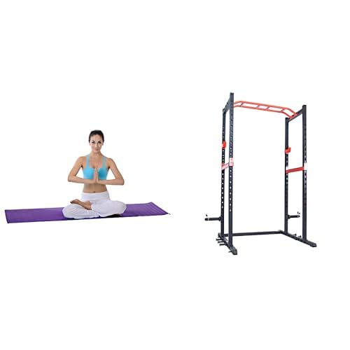 Sunny Health & Fitness Yoga Matte NO. 031-P + Power Zone Stärke Rack SF-XF9925 von Sunny Health & Fitness