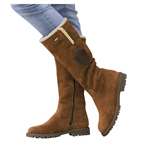 Angebote des Tages Heute, Damen Schuhe Winter Gefüttert Komfort Winterstiefel Snowboot Wasserdicht Winter Boots Schneestiefel Warm Kurze Stiefeletten Winterschuhe Winterboots Ankle Boots von Sunnyuk