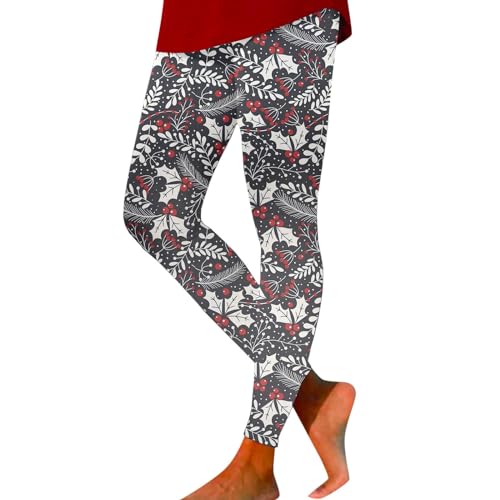 Angebote des Tages Heute, Weihnachtsleggings Damen Winter Warm Weihnachts Leggings Yoga Hosen Stretch Weihnachten Sportleggins Elegante Weihnachtsmotiv Weihnachtsoutfit High Waist Weihnachtshose von Sunnyuk