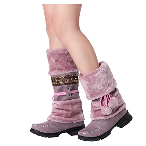 Angebote des Tages Heute, Winterschuhe Damen Gefüttert Komfort Wasserdicht Schneestiefel Winterstiefel Winter Boots Snowboot Warm Kurze Stiefeletten Winterboots Ankle Boots von Sunnyuk