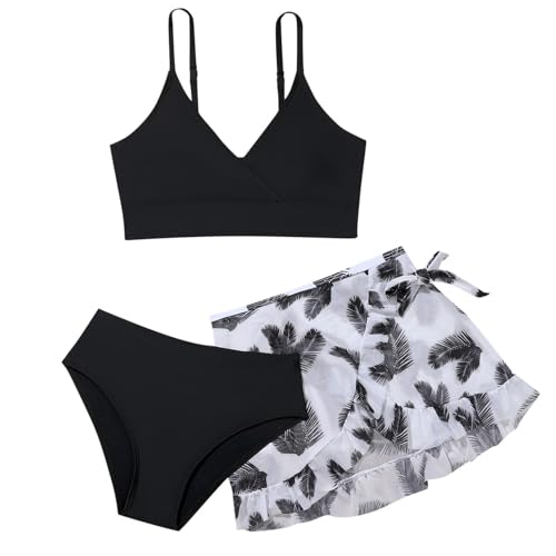 Bikini bunt, Bikini Mädchen Set 3er Kinder Blumen Meerjungfrau Badeanzug, Badeanzüge für Mädchen, Bademode Top+Rocks +Slips Badebekleidung, Bikinis für Mädchen Teenager Schwimmanzug Bikini bunt, Bikini Mädchen Set 3er Kinder Blumen Meerjungfrau Badeanzug, Badeanzüge für Mädchen, Bademode Top+Rocks +Slips Badebekleidung, Bikinis für Mädchen Teenager Schwimmanzug von Sunnyuk