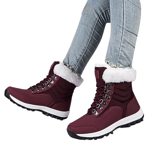 Black Friday Angebote 2024, Winterstiefel Damen Gefüttert Warm Wasserdicht Snowboot Winterschuhe Komfort Winter Boots Schneestiefel Kurze Stiefeletten Winterboots Ankle Boots von Sunnyuk