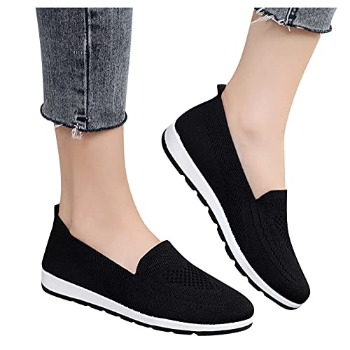 Damen Sneaker Weiss Laufschuhe Sportschuhe Sale Leicht Weiche Schuhe Elegant Und Bequem Schick Bunte Sommerschuhe Wasserdicht Trekkingschuhe Freizeitschuhe Walkingschuhe von Sunnyuk