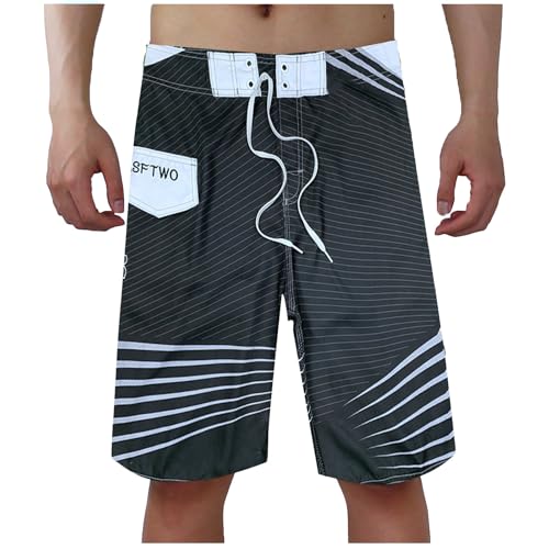 Herren Shorts Sommer, Men's Swimwear Kurz Männer Badehosen Boardshorts Strand Lässiger Strandhose Herren Beach Bademode Herrenbadehose Atmungsaktiv Herren Badehose Bermuda Schwimmhose Swimsuit von Sunnyuk