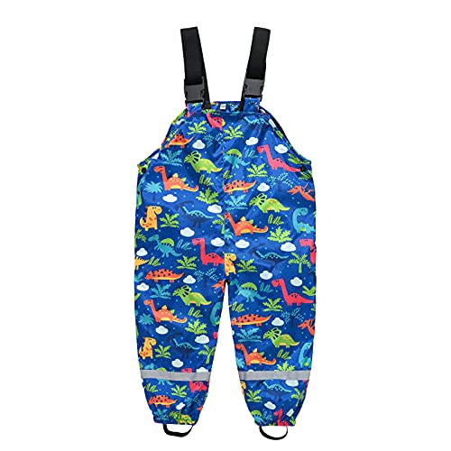 Kinder Regenhose Cartoon Drucken wasserdichte Winddicht Matschhose Regenlatzhose mit Atmungsaktiv Textilfutter Latzhose Rain Pants Reflektierende Outdoorhose für Mädchen Jungen Kinder Regenhose Cartoon Drucken wasserdichte Winddicht Matschhose Regenlatzhose mit Atmungsaktiv Textilfutter Latzhose Rain Pants Reflektierende Outdoorhose für Mädchen Jungen von Sunnyuk