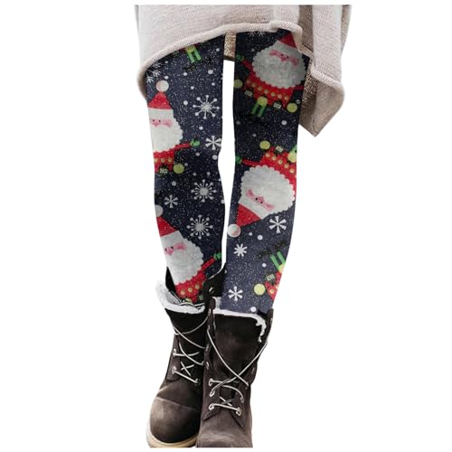 Leggings für Damen Winter, Weihnachts Leggings Damen Stretch High Waist Weihnachtsleggings Weihnachtsoutfit Warm Weihnachtsmotiv Yoga Hosen Winter Festliche Weihnachtshose Elegante Sportleggins von Sunnyuk