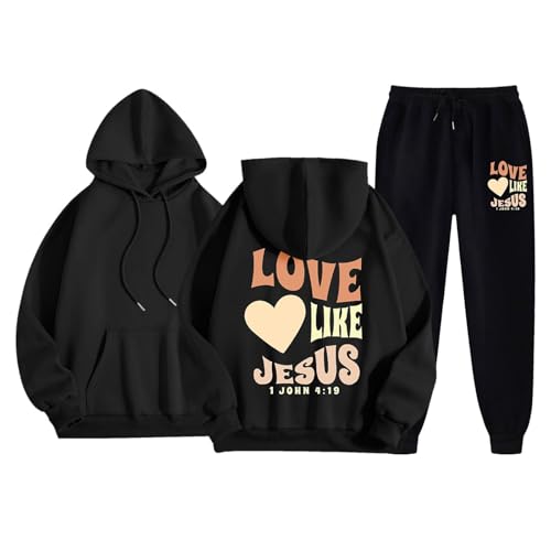 Meine Bestellungen,Jogginganzug Damen Große Größen Set Elegant Hoodie Jogginghose Kapuzenpullover 2-Teilig Baggy Warm Trainingsanzug Sportanzug mit Kapuze Tracksuit von Sunnyuk