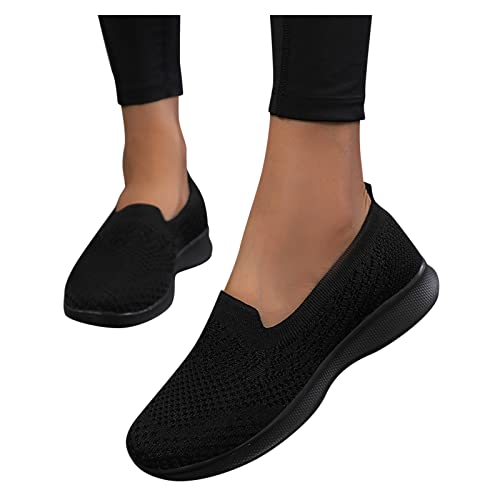 Meine Bestellungen Anzeigen, Orthopädische Schuhe Damen Weiß Memory Schaum Vermascht Sneaker Bequeme Weite H Walkingschuhe Leicht Atmungsaktiv Fitnessschuhe Wanderschuhe Schwarz von Sunnyuk