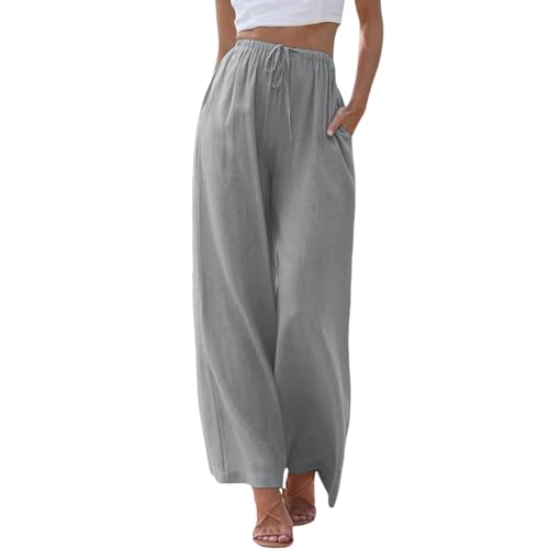 Online Shop, Leinenhose Damen Sommer Leicht Lang Sommerhose Lockere Weite Hose Freizeithose Casual Leinen Stoffhose Palazzo Hose Elegant Strandhose Hohe Taille mit Tunnelzug und Taschen Online Shop, Leinenhose Damen Sommer Leicht Lang Sommerhose Lockere Weite Hose Freizeithose Casual Leinen Stoffhose Palazzo Hose Elegant Strandhose Hohe Taille mit Tunnelzug und Taschen von Sunnyuk