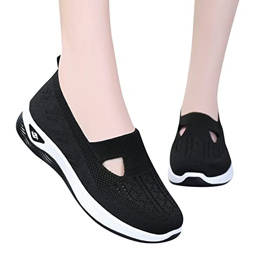Orthopädische Schuhe Damen Weiß Leicht Bequeme Sneaker Walkingschuhe Atmungsaktiv Memory Schaum Weite H Vermascht Wanderschuhe Sportschuhe Schwarz Outdoor Orthopädische Schuhe Damen Weiß Leicht Bequeme Sneaker Walkingschuhe Atmungsaktiv Memory Schaum Weite H Vermascht Wanderschuhe Sportschuhe Schwarz Outdoor von Sunnyuk