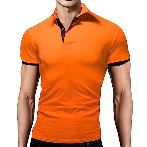 Poloshirts männer, Polohemden Herren Kurzarm T-Shirt V-Ausschnitt Knöpfen/Zip Polohemd Poloshirt Kurzarm Sport Poloshirts Slim Fit Tshirt Shirts Sommer Hemd Polohemden Baumwolle von Sunnyuk