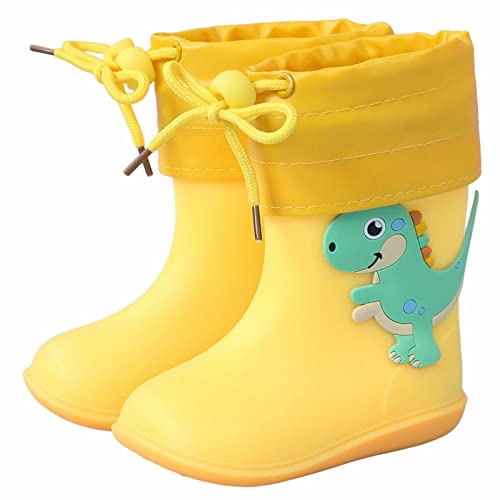 Regenstiefel Kinder Mädchen Soft Durable Kindergummistiefel für 1-9 Jahre Dreidimensional Dinosaurierdruck Kinderstiefel Wasserdicht Rutschfesten Regenschuhe Halbschaft-Gummistiefel Regenstiefel Kinder Mädchen Soft Durable Kindergummistiefel für 1-9 Jahre Dreidimensional Dinosaurierdruck Kinderstiefel Wasserdicht Rutschfesten Regenschuhe Halbschaft-Gummistiefel von Sunnyuk