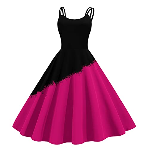 Rockabilly Kleider Damen Sommer Retro-Kleidung Swing Cocktailkleid Festlich Abendkleid Hohe Taille 50er Jahre Elegant Petticoat Kleid Ballkleid Vintage Spaghettiträger Partykleid Rockabilly Kleider Damen Sommer Retro-Kleidung Swing Cocktailkleid Festlich Abendkleid Hohe Taille 50er Jahre Elegant Petticoat Kleid Ballkleid Vintage Spaghettiträger Partykleid von Sunnyuk