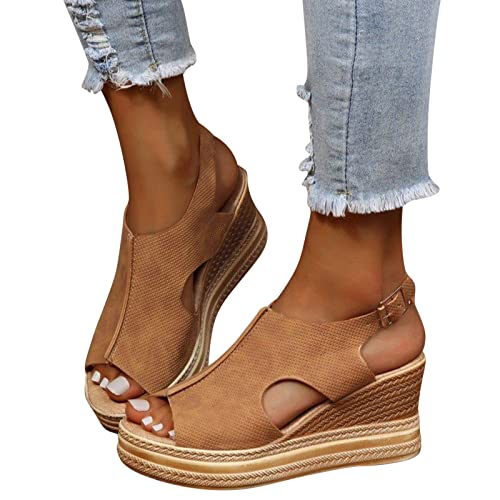 Sandalen Damen Schwarz mit Absatz Elegant Outdoor Lässige Pantoletten Frauen Sandaletten Flach Gr.43 Vintage Sommerschuhe Keilsandaletten Riemchenpumps Einfarbig Plateau Wanderschuhe Sandalen Damen Schwarz mit Absatz Elegant Outdoor Lässige Pantoletten Frauen Sandaletten Flach Gr.43 Vintage Sommerschuhe Keilsandaletten Riemchenpumps Einfarbig Plateau Wanderschuhe von Sunnyuk