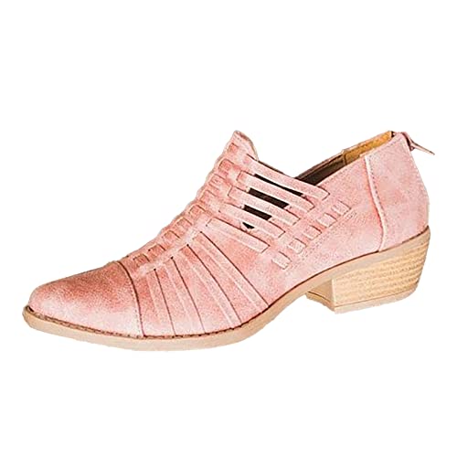 Sandalen Damen mit Absatz Elegant Gold Geschlossen Bequeme Pantoletten Frauen Sandaletten Weite H Schleife Modern Sommerschuhe Keilsandaletten Riemchen Retro Sommerstiefel Ballerinas Mädchen von Sunnyuk