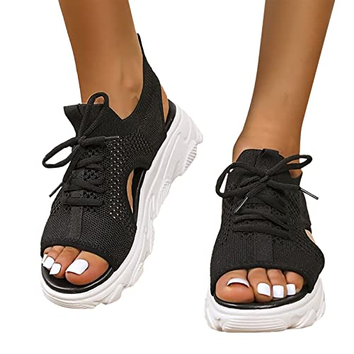 Sandalen mit Fussbett Damen, Orthopädische Sandalen Damen Sommer Waschbare Slingback Orthopädische Slide Sport Sandalen mit Weiche Fussbett Bequem Sommerschuhe Casual Strick Sandalen Plateau Sandalen Sandalen mit Fussbett Damen, Orthopädische Sandalen Damen Sommer Waschbare Slingback Orthopädische Slide Sport Sandalen mit Weiche Fussbett Bequem Sommerschuhe Casual Strick Sandalen Plateau Sandalen von Sunnyuk