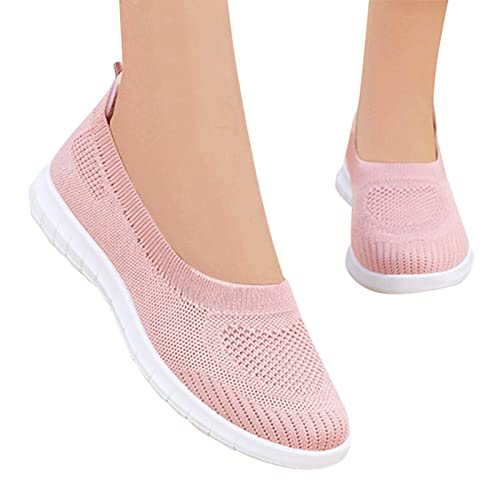 Schuhe Damen Sneaker, Orthopädische Schuhe Damen Weiß Weite H Memory Schaum Sneaker Bequeme Vermascht Walkingschuhe Leicht Atmungsaktiv Turnschuhe Fitnessschuhe Schwarz von Sunnyuk