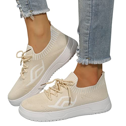 Sneaker Damen Bunt 39 Turnschuhe Damen Mesh Atmungsaktive Laufen Schuhe Frauen Sportschuhe Schwarz Weiße Sohle Fitnessschuhe Laufschuhe für Training Sporthalle Outdoor von Sunnyuk