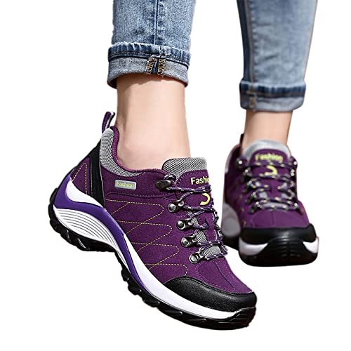 Sneaker Damen Bunt 41 Rote Turnschuhe Damen Mesh Hohle Elegant Laufschuhe Frauen Sportschuhe Schwarz Gold Trainingsschuhe Walkingschuhe für Schule Walking Fitness Gym Sport von Sunnyuk