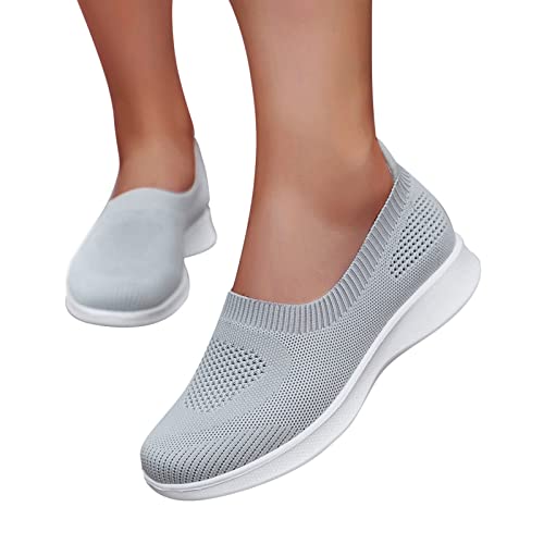 Sneaker Damen Schwarz, Orthopädische Schuhe Damen Weiß Weite H Memory Schaum Sneaker Bequeme Vermascht Walkingschuhe Leicht Atmungsaktiv Turnschuhe Fitnessschuhe Schwarz von Sunnyuk