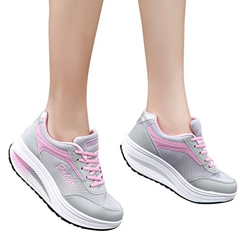 Sneaker Damen Weiss Atmungsaktiv Leicht Walkingschuhe Schuhe Weite H Vermascht Orthopädische Memory Schaum Bequeme Fitnessschuhe Sportschuhe Schwarz Outdoor von Sunnyuk