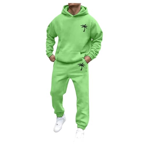 Sportanzug Herren 3XL, Jogginganzug Herren Set Baggy Activewear Hausanzug Warm Winter Kapuzenpullover Sporthose Langarm Sportanzug Laufanzug Casual Tracksuit von Sunnyuk