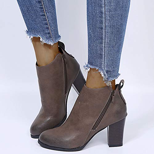 Stiefeletten Damen mit Absatz Leder Retro Boots Keilstiefeletten Sockenstiefel Kurzschaft Stiefel mit Absatz Outdoor Halbhohe Schlupfstiefel Winter mit Blockabsatz Damen-Boots Stiefel Stiefeletten Damen mit Absatz Leder Retro Boots Keilstiefeletten Sockenstiefel Kurzschaft Stiefel mit Absatz Outdoor Halbhohe Schlupfstiefel Winter mit Blockabsatz Damen-Boots Stiefel von Sunnyuk