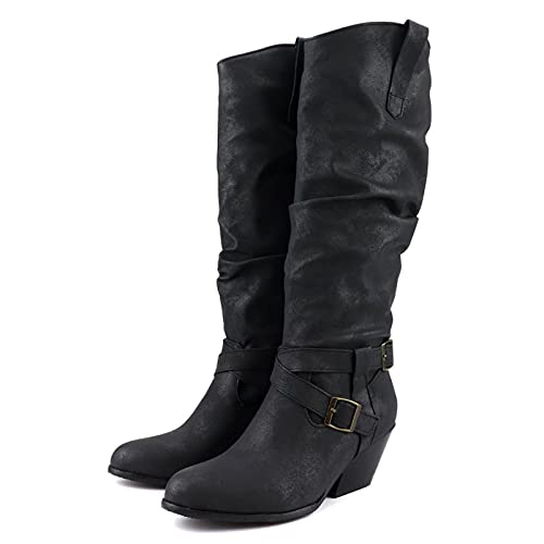 Stiefeletten für Damen 42, Stiefeletten Damen mit Absatz Klassisch Western Kurzstiefel Ankle Boots Winter Elegant Winterstiefel Westernstiefel Leder Halbhohe Cowboystiefel Halbstiefel Stiefeletten für Damen 42, Stiefeletten Damen mit Absatz Klassisch Western Kurzstiefel Ankle Boots Winter Elegant Winterstiefel Westernstiefel Leder Halbhohe Cowboystiefel Halbstiefel von Sunnyuk