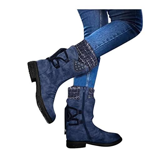 Stiefeletten für Damen Gefüttert, Winterboots Damen Gefüttert Wasserdicht Warm Schneestiefel Snowboot Kurze Stiefeletten Winterschuhe Komfort Winter Boots Winterstiefel Ankle Boots von Sunnyuk