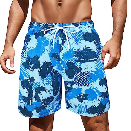 Sunnyuk Die Discounter, Herren Badehose Beach Sommer Schwimmhose Bademode Strand Badeshorts Herren Männer Kurz Badehosen Sport Classic Schwimmshorts Herren Schwarz Boardshorts Strandshorts von Sunnyuk