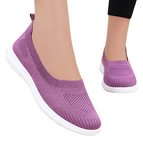 Walkingschuhe Damen mit Dämpfung Leicht, Orthopädische Schuhe Damen Weiß Bequeme Leicht Walkingschuhe Sneaker Weite H Atmungsaktiv Memory Schaum Vermascht Turnschuhe Fitnessschuhe Schwarz von Sunnyuk