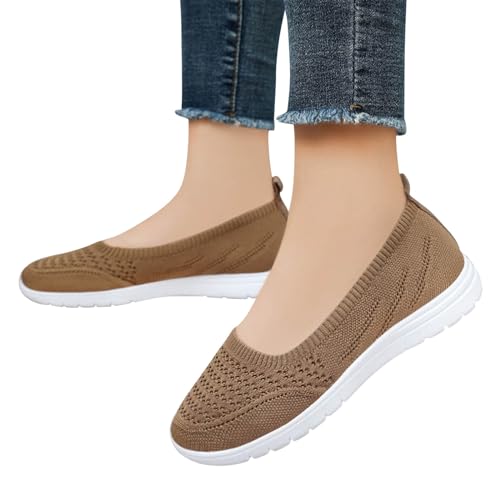 Walkingschuhe Damen mit Dämpfung Leicht Atmungsaktiv Vermascht Schuhe Orthopädische Weite H Sneaker Bequeme Memory Schaum Trekkingschuhe Wanderschuhe Outdoor Schwarz von Sunnyuk