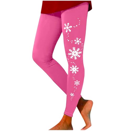 Weihnachten Leggings Damen, Weihnachts Leggings Damen Elegante Stretch Weihnachtsleggings Weihnachtshose Winter Weihnachtsmotiv Yoga Hosen High Waist Festliche Weihnachtsoutfit Warm Sportleggins von Sunnyuk