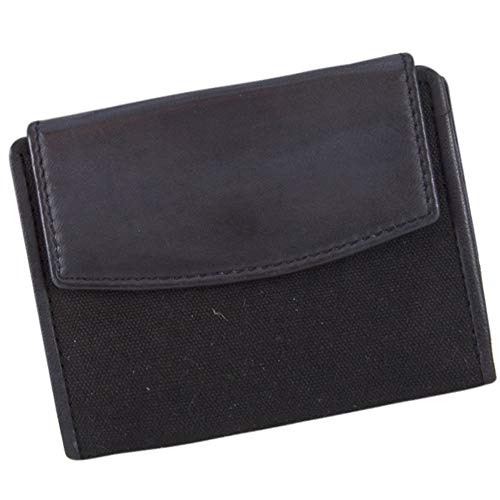 Sunsa Damen Leder/Canvas Geldbörse. Kleine Geldbeutel. Braune Brieftasche. Vintage Portmonee. Geldtasche mit viele Fächer (schwarz) Sunsa Damen Leder/Canvas Geldbörse. Kleine Geldbeutel. Braune Brieftasche. Vintage Portmonee. Geldtasche mit viele Fächer (schwarz) von Sunsa