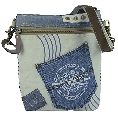 Sunsa Damen Taschen Umhängetasche Handtasche Canvas mit Jeans & Leder. Kleine Vintage Crossbody Tasche/bag Schultertasche, Geschenkideen für Frauen/Mädchen nachhaltige Produkte 52448 Sunsa Damen Taschen Umhängetasche Handtasche Canvas mit Jeans & Leder. Kleine Vintage Crossbody Tasche/bag Schultertasche, Geschenkideen für Frauen/Mädchen nachhaltige Produkte 52448 von Sunsa