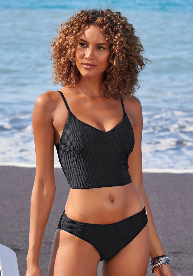 Sunseeker Crop-Bikini-Top Loretta, mit Strukturmuster von Sunseeker