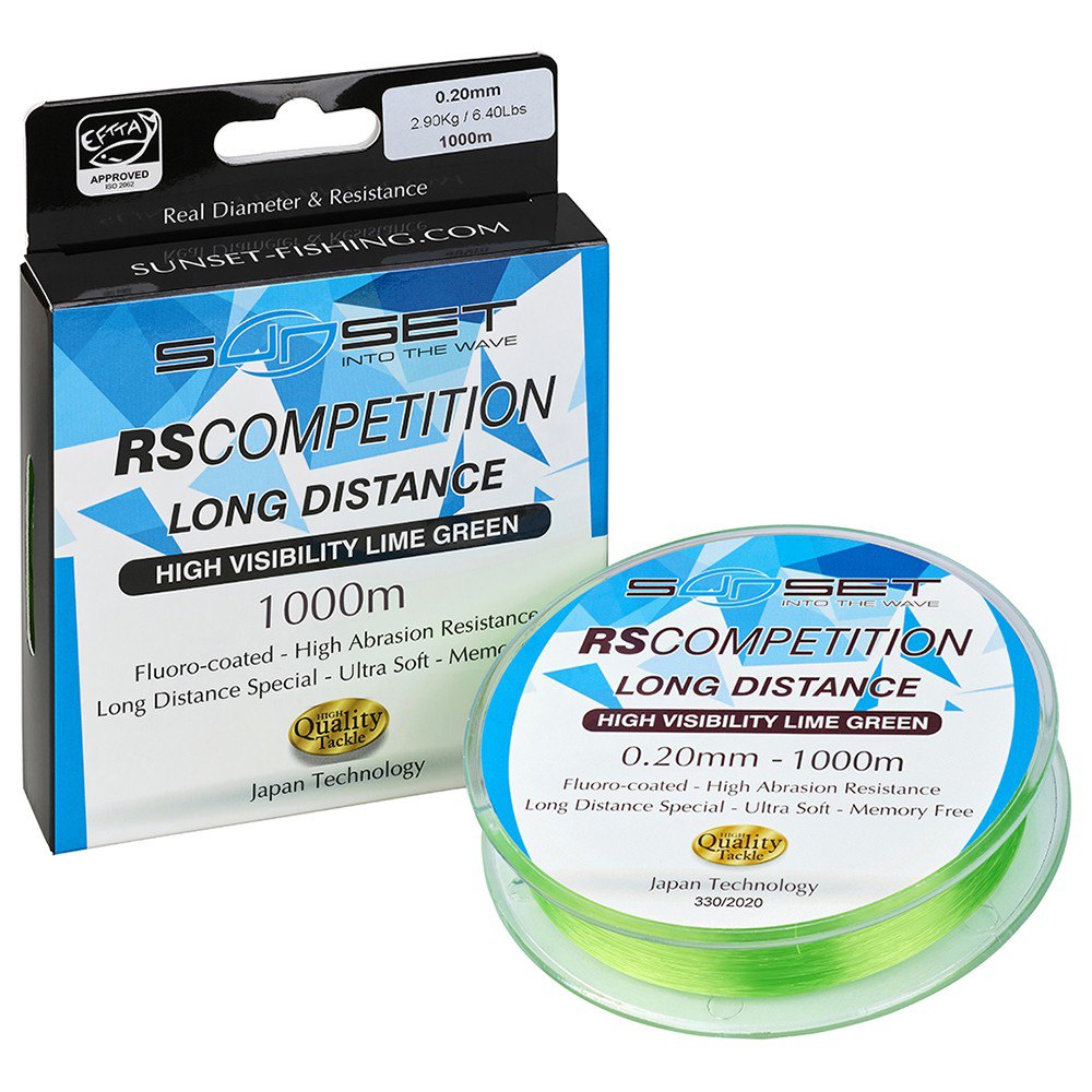 Sunset Rs Competition Long Distancehi-visibility Monofilament 1000 M Grün 0.22 mm Sunset Rs Competition Long Distancehi-visibility Monofilament 1000 M Grün 0.22 mm von Sunset