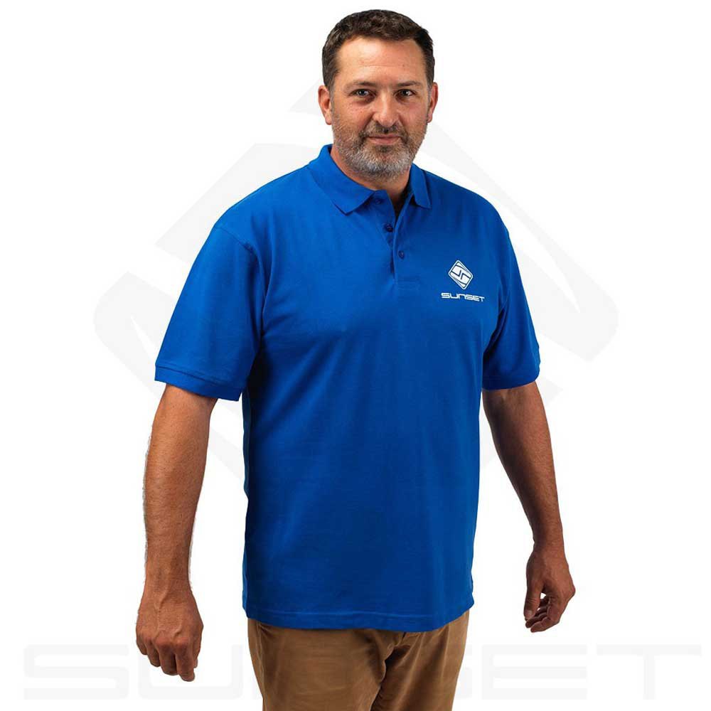 Sunset Short Sleeve Polo Blau M Mann Sunset Short Sleeve Polo Blau M Mann von Sunset